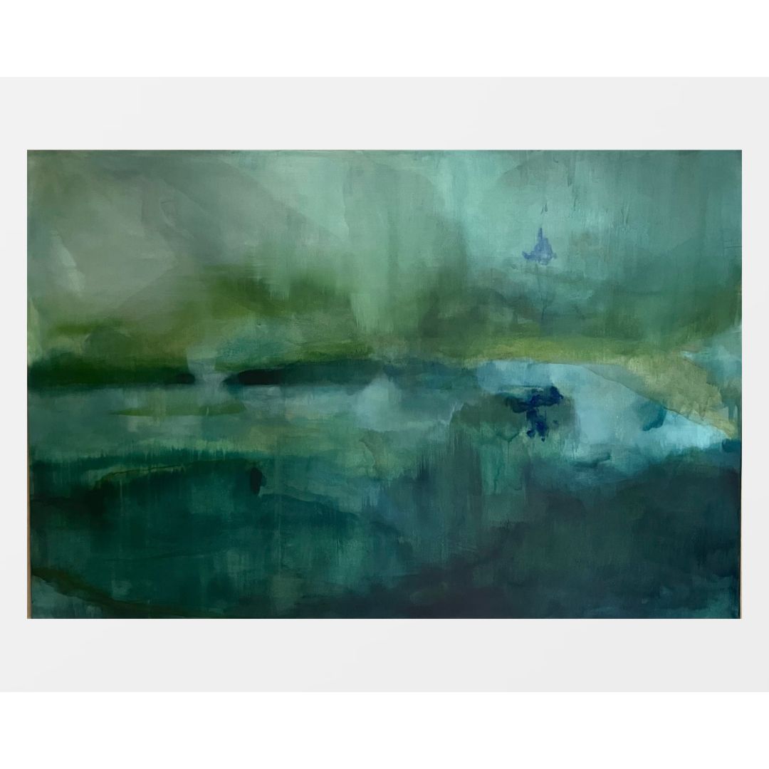 extra large green abstract landscape