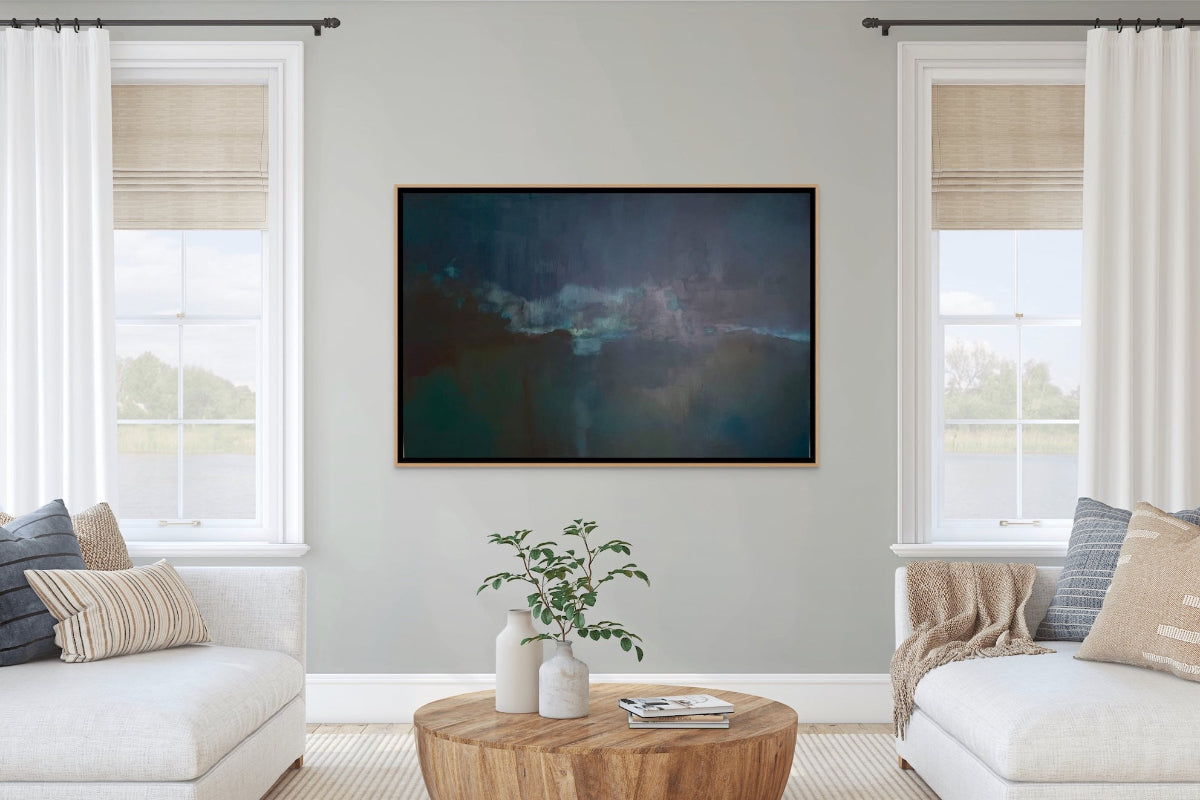 headland bold blue abstract landscape
