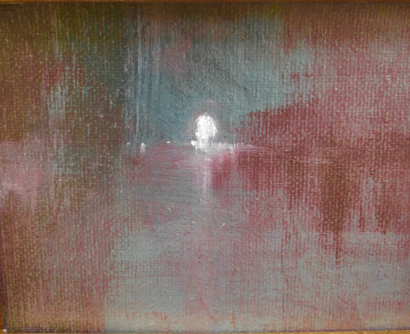 muted green winter abstract moonscape landscape details