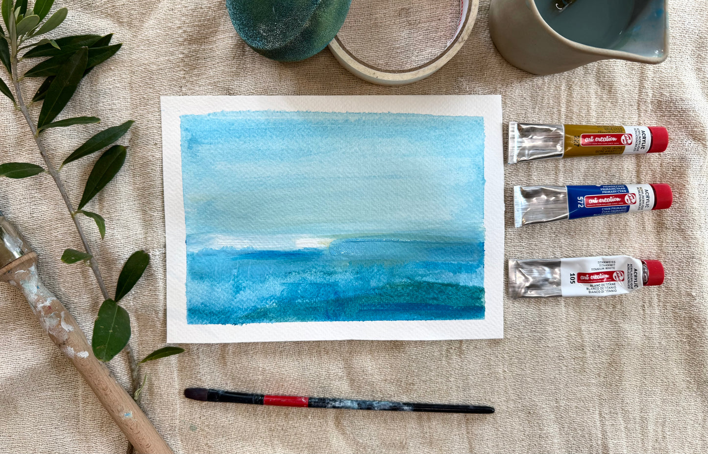 BONUS Simple Abstract Seascapes  - Online Tutorial