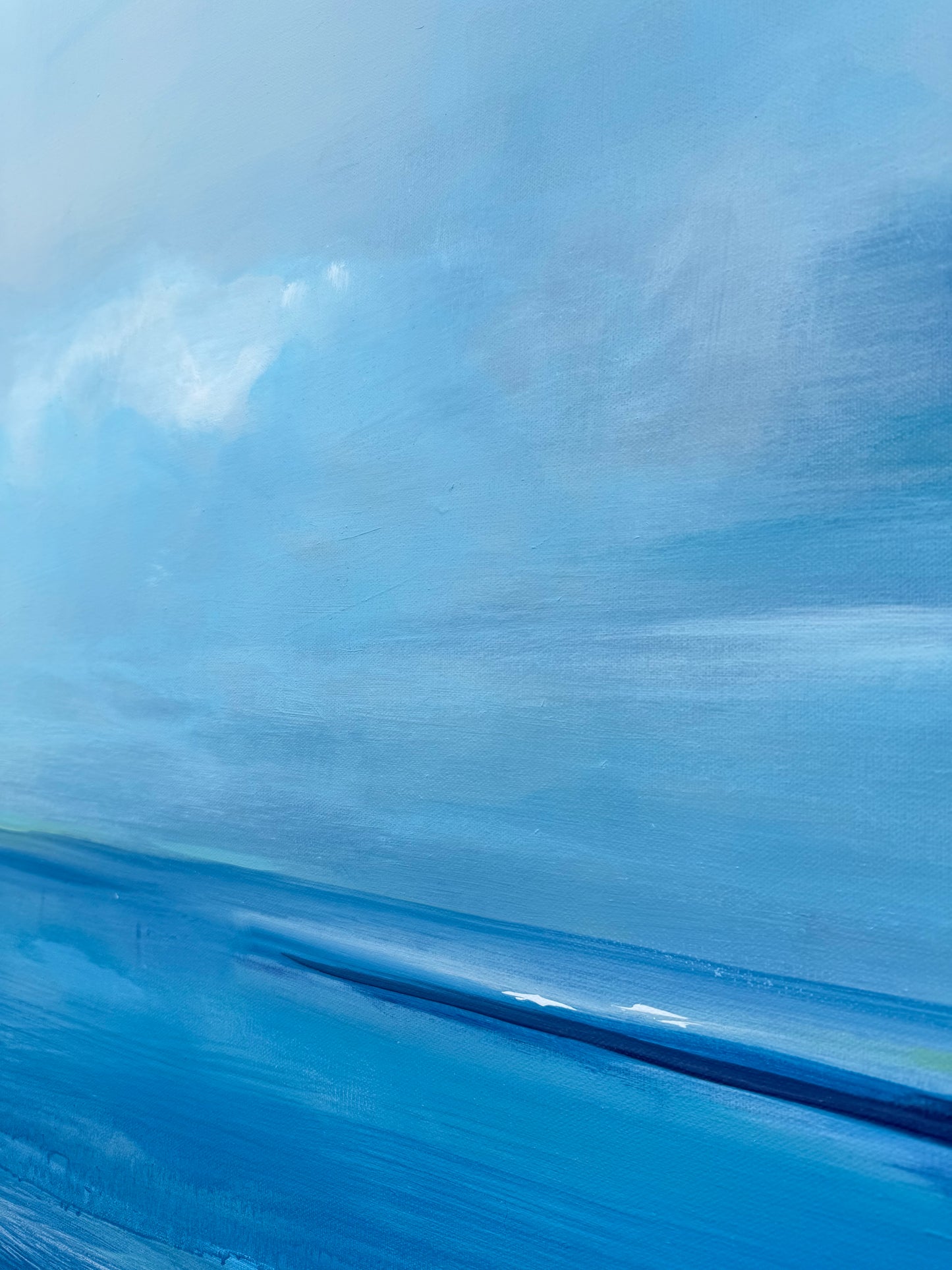 "Clearing Skies Over the Water - Original