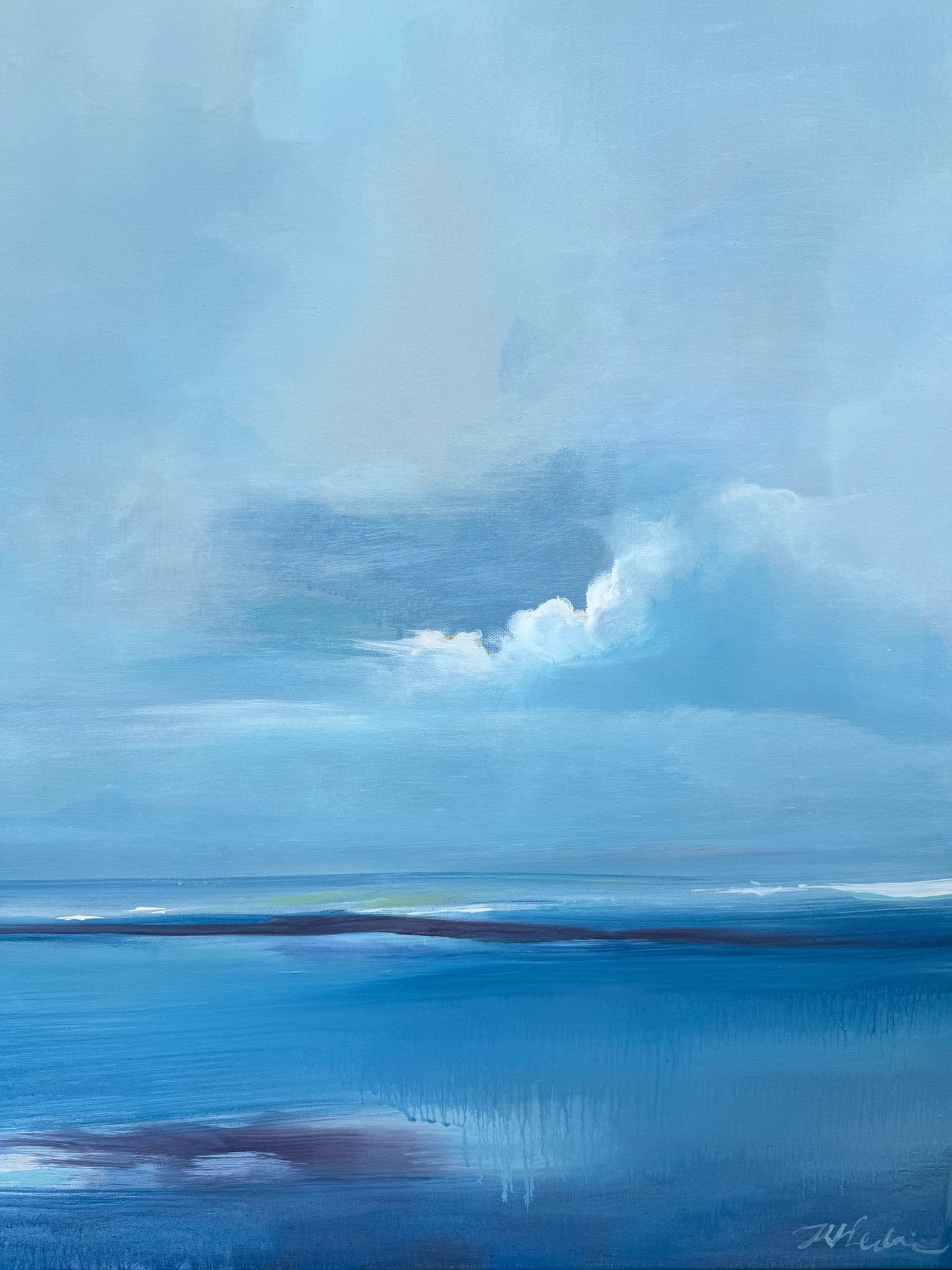 "Clearing Skies Over the Water - Original