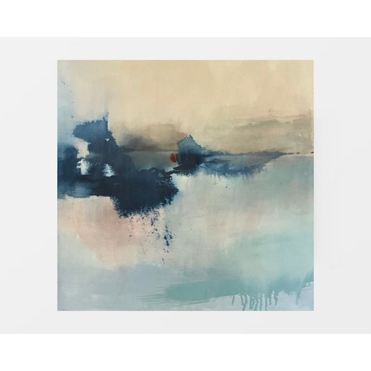 minimalist abstract seascape painting wave